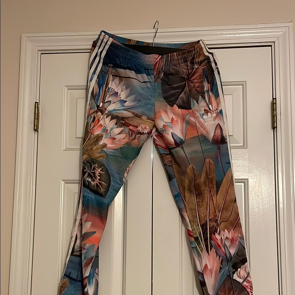 adidas Farm Rio x Curso d’Agua Floral Lotus Track Pants - Picture 2 of 6